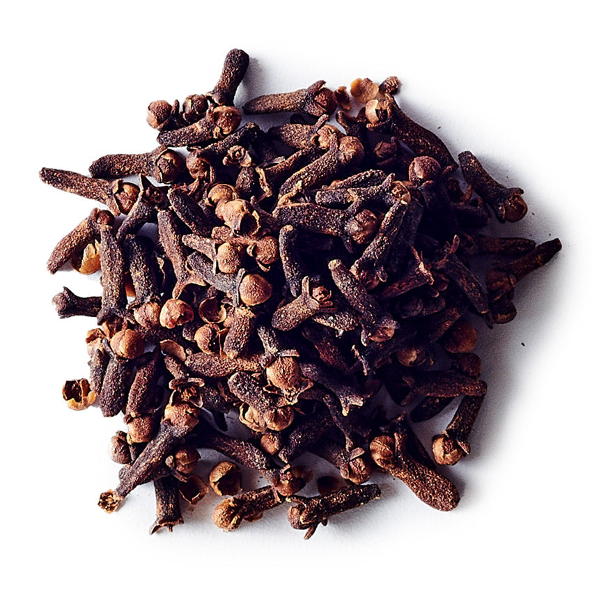 Cloves on a white background