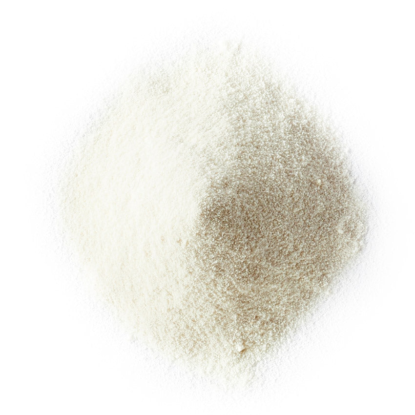Grass-fed whey on a white background