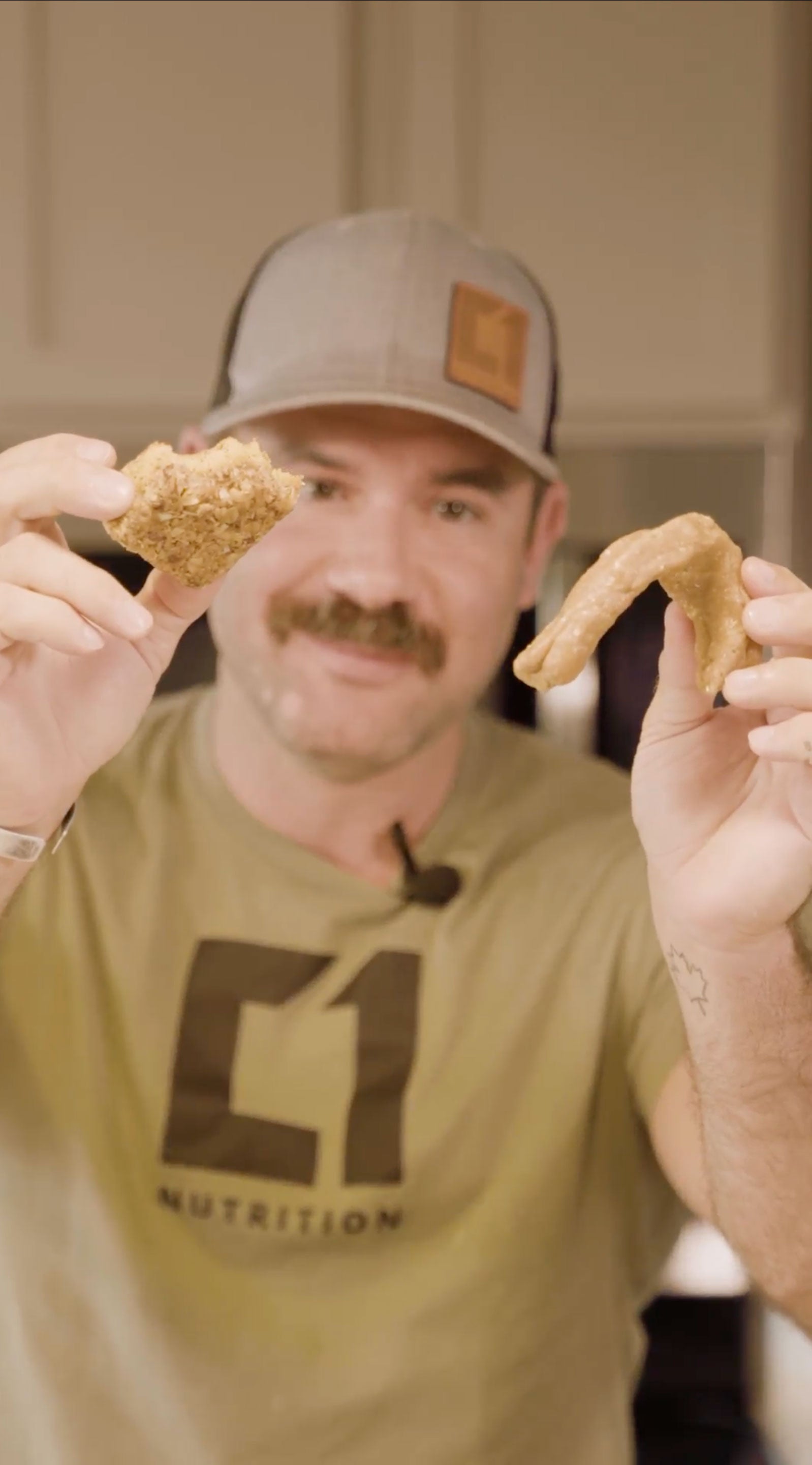 Load video: Video demonstrating the poor ingredients in competitor's protein bars.